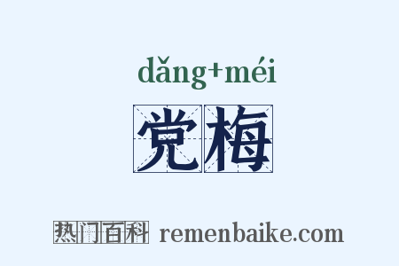 党梅是什么意思的图片